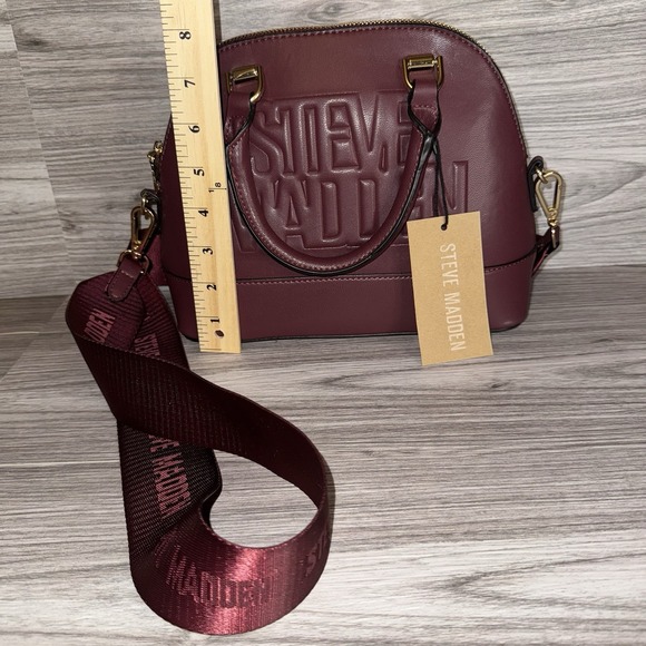 Steve Madden Small Burgundy Crossbody/ Hand Purse NWT! - Picture 6 of 7